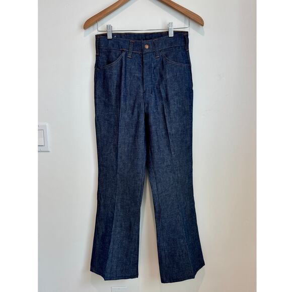 Rare Deadstock Vintage Big Yank Sanforized Dark Denim Jeans – 1960s/70s - Picture 2 of 15